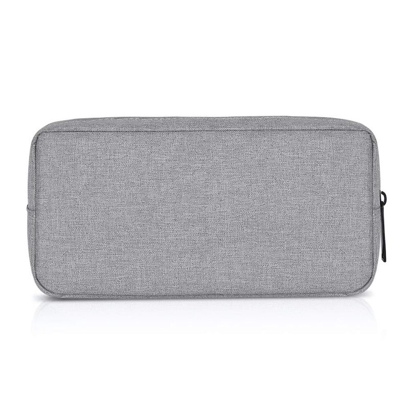 ERCRYSTO Universal Electronics/Accessories Soft Carrying Case Bag, Durable & Light-weight,Suitable for Out-going, Business, Travel and Cosmetics Kit (Big-Gray) - Image 1